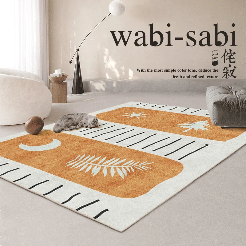 

Modern Light Luxury Living Room Decoration Carpet Geometry Bedroom Bedside Plush Carpets Home Cloakroom Lounge Soft Floor Mat