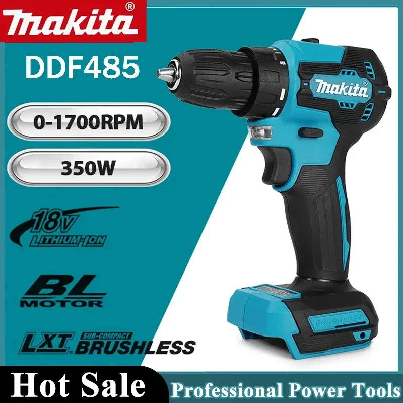 마키타 DDF485 10MM LXT 컴팩트 무선 공구 다기능 드라이버 임팩트 브러시리스 드라이브 충전식 브러시리스 드릴