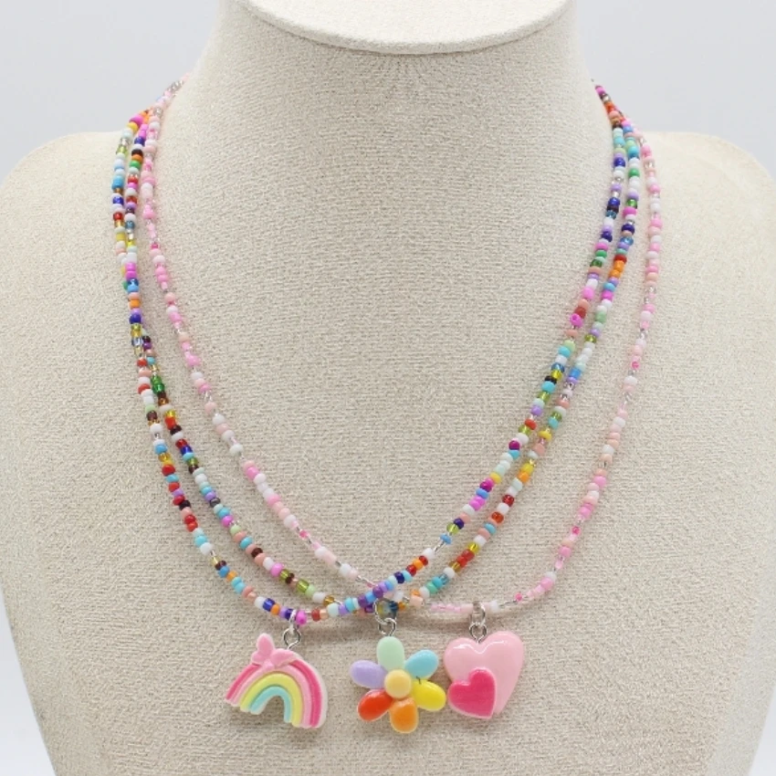 Aneneiceera Collana Girocollo Vintage Con Fiore In Pizzo Colorato Collana Corta Arcobaleno Margherita Collana Fiore In Tessuto Boho Multi Colore - Foto 9