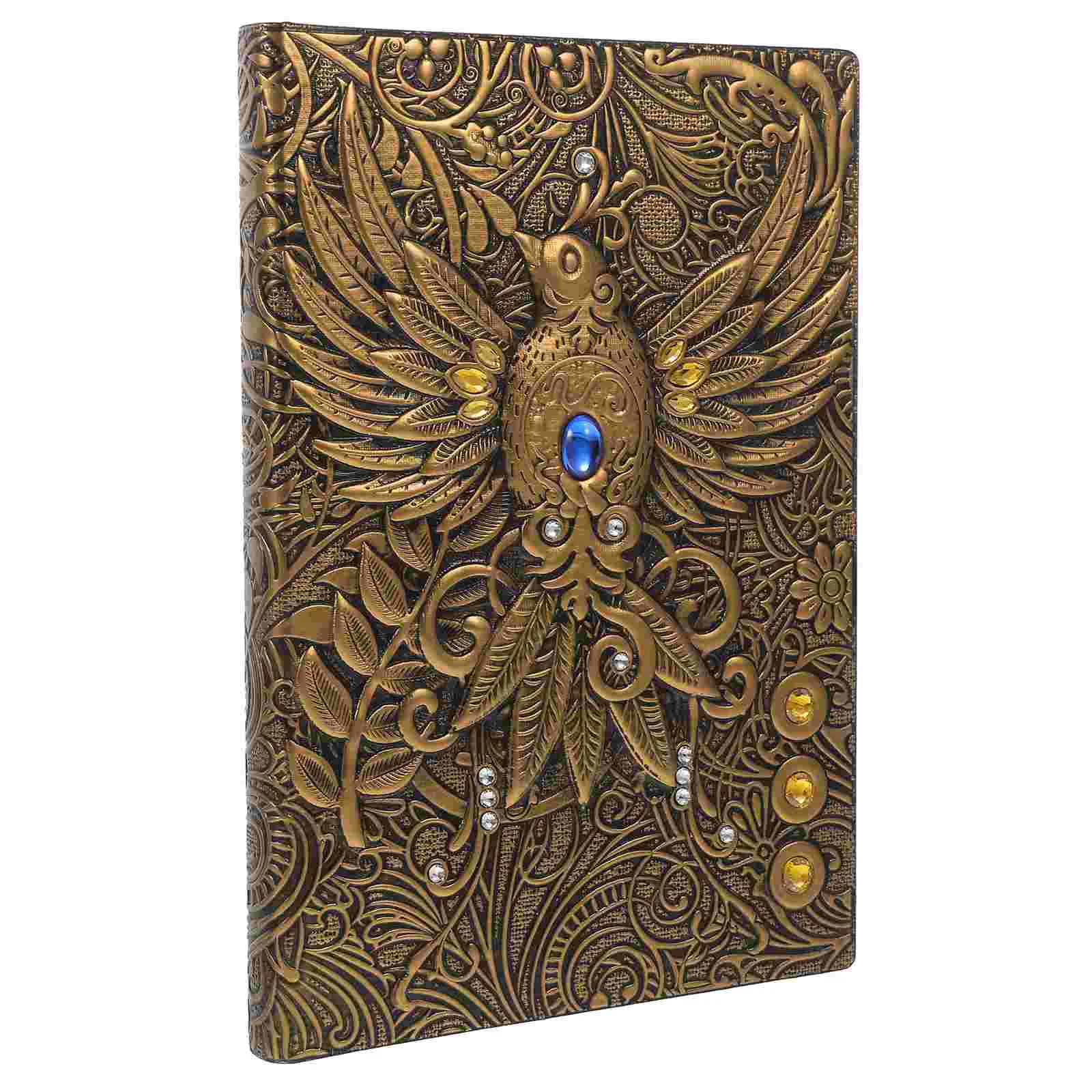 

Тисненый блокнот Ретро ПУ скетчбук Скрапбукинг винтажная бумага Женский журнал путешествия