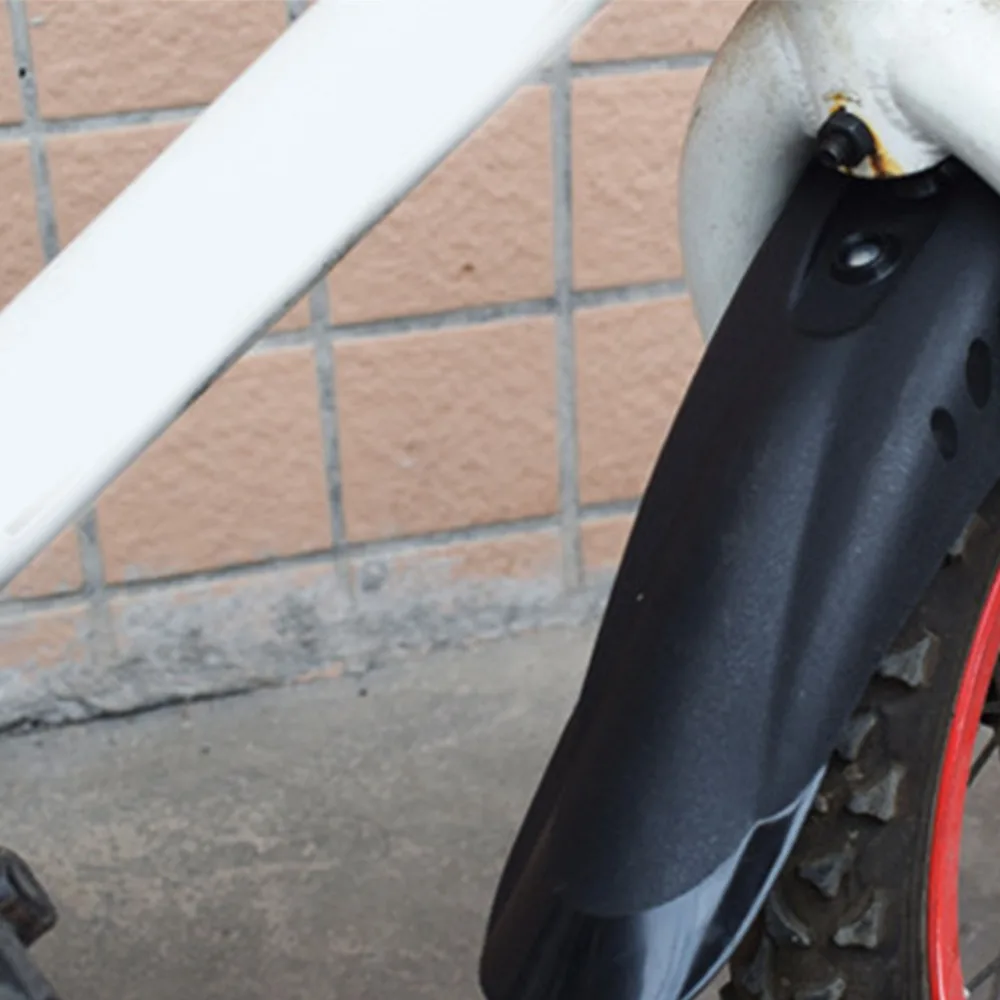 2-teiliges Fahrrad-Schutzblech-Set vorne und hinten, schwarz, einfach zu installieren, verstellbare Fahrrad-Schutzbleche, regenfest, für 12/14/16/18/20 Zoll Fahrräder – Detail 6