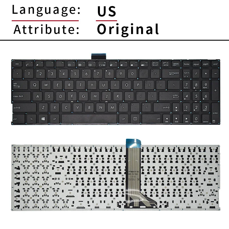original eua russo sp br teclado do portátil para asus