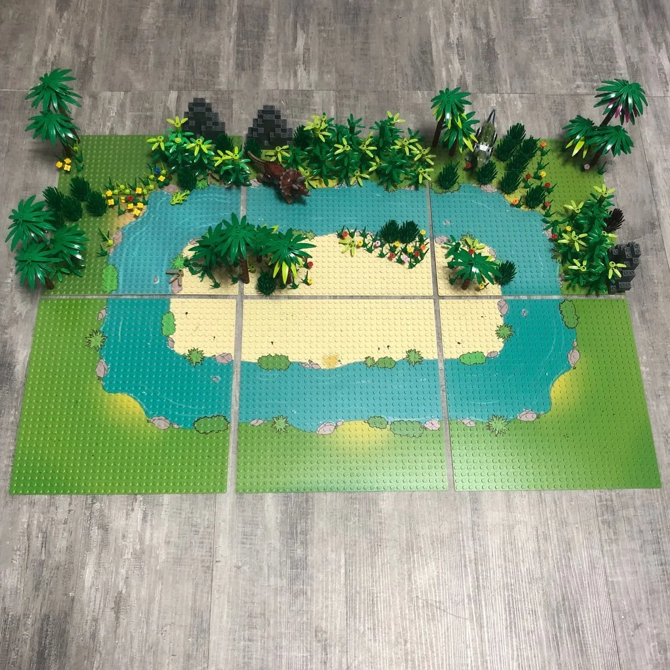 

Building Blocks 32*32 Particles Small Particle Bottom Plate MOC Tropical Rainforest Grassland Jungle Bulk Package DIY Toys