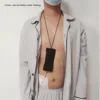 Peritoneal Dialysis Catheter Transfer Set Holder Bag Secure Placement Adjustable Neck Cord Hook Loop Fastener PD Catheter Holder 2