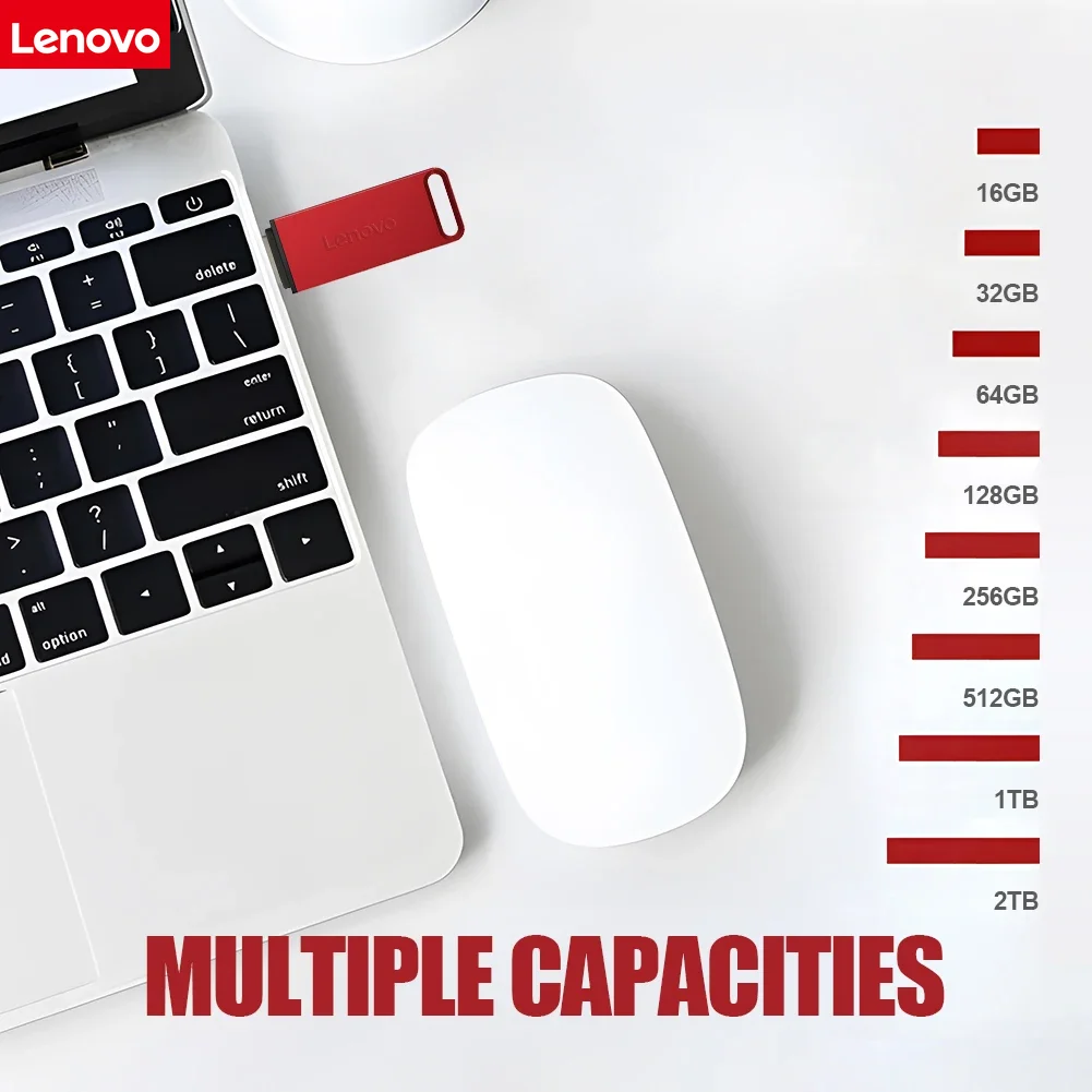 Lenovo 16TB USB 3.2 Flash Drive High Speed Metal Pendrive OTG High Speed Pendrive Portable Ssd Memories For Cellphone Laptop PC