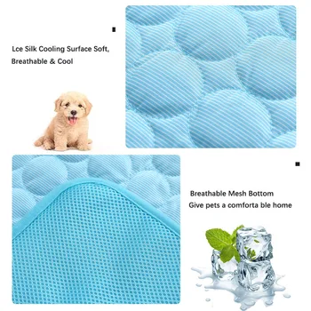 Dog Cooling Mat Summer Pad Pet Mat Bed for Dogs Cat Blanket Sofa Breathable Summer Washable Pet Supplies Accessories 2