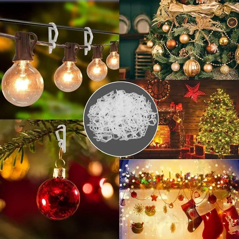 Christmas Light Clips 20-100Pcs Christmas Light Wire Clip