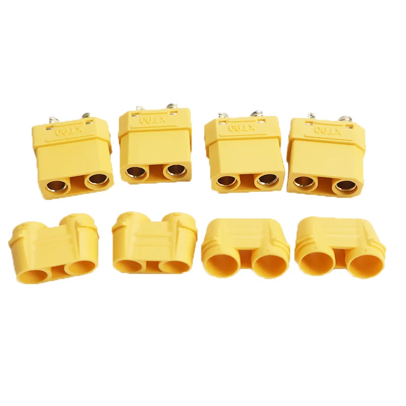 4Pcs Yellow XT90H XT90 XT-90 Male and Female Bullet Connector Plug for RC Lipo Battery Motor ESC and Charge Lead Expand DIY Part – Image 6