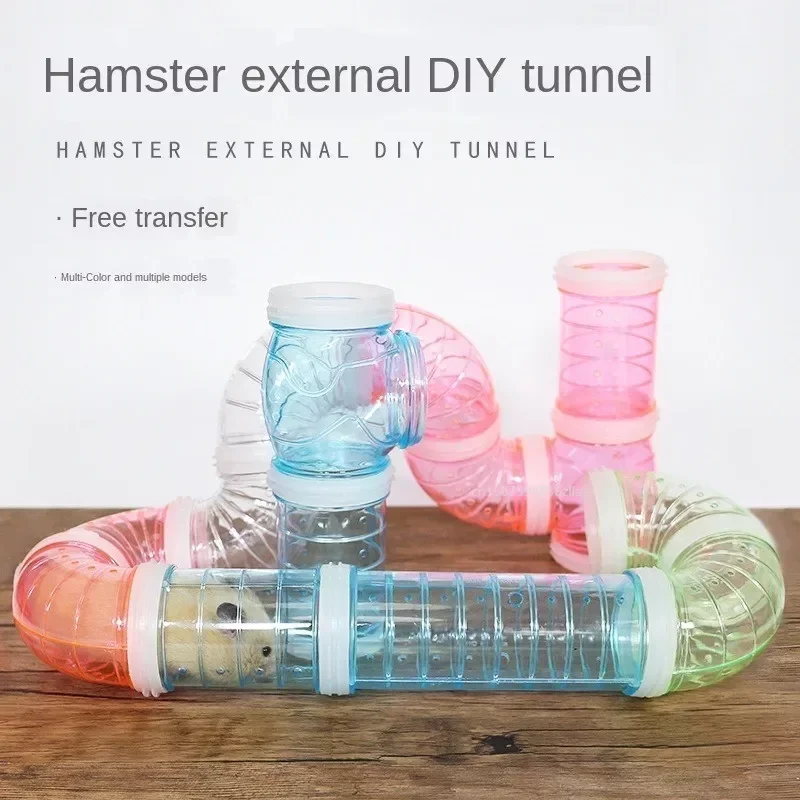 

8 Pcs/set DIY Hamster Tunnel Toy Pet Sports Training Pipeline Transparent Runway Toy Pet Hamster Game for Small Animal Accessori