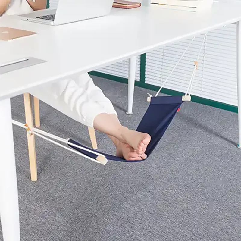 2024 Airplane Car Seat Computer Portable Folding Leg Office Footrest Feet Foot Rest Chairs Under Desk Hammock 3