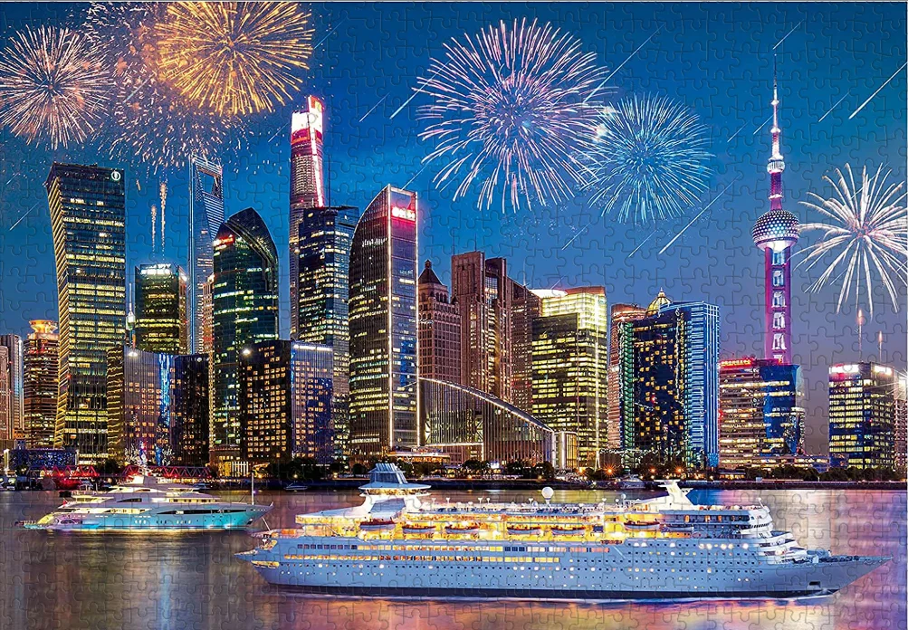 

Деревянный пазл City night scene, 1000 шт., ersion, пазл с белой картой, развивающие игрушки для взрослых и детей