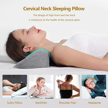 Cervical Pillow, Memory Foam Contour Pillow, Bed Pillows for Side Sleeper Ergonomic Orthopedic Sleeping Pillow, Neck Pillow 2