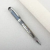 1pc Luxury Metal Round Ballpoint Pen | Retractable Stainless Steel Painted Ballpoint Pen, Elegant Signature Pen | Gift Choice 4