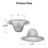 2.125Inch Top / 1Inch Basket - Mesh Sink Drain Strainer Hair Catcher For Bathroom Sink, Utility, Slop, Laundry 5