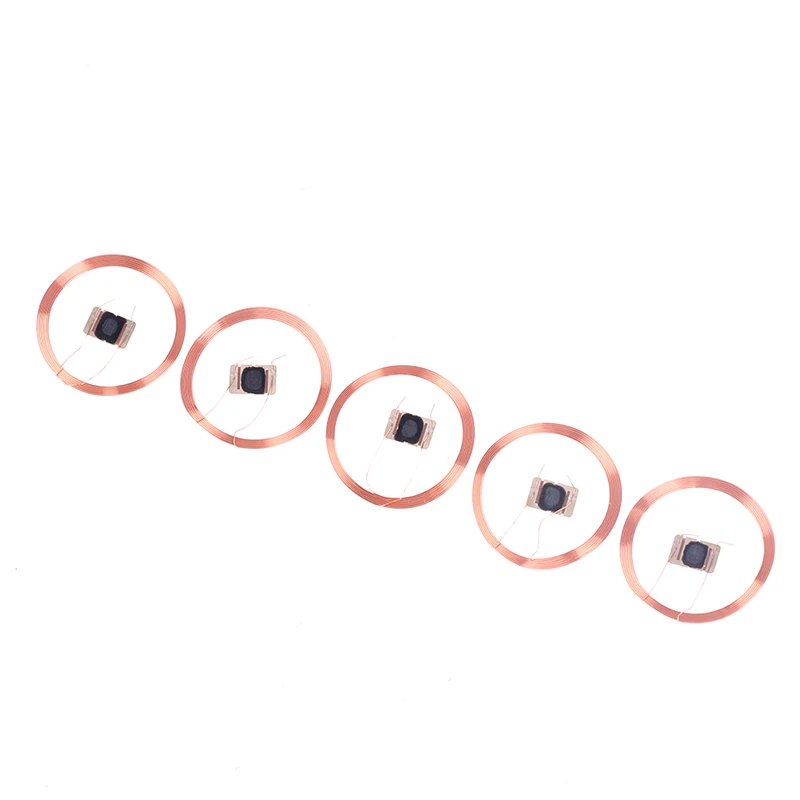 5pcs 21.6mm 13.56MHZ UID IC Card ID Rewritable Changeable Chip Keyfob RFID Self-adhesive coil Rfid Keyfob