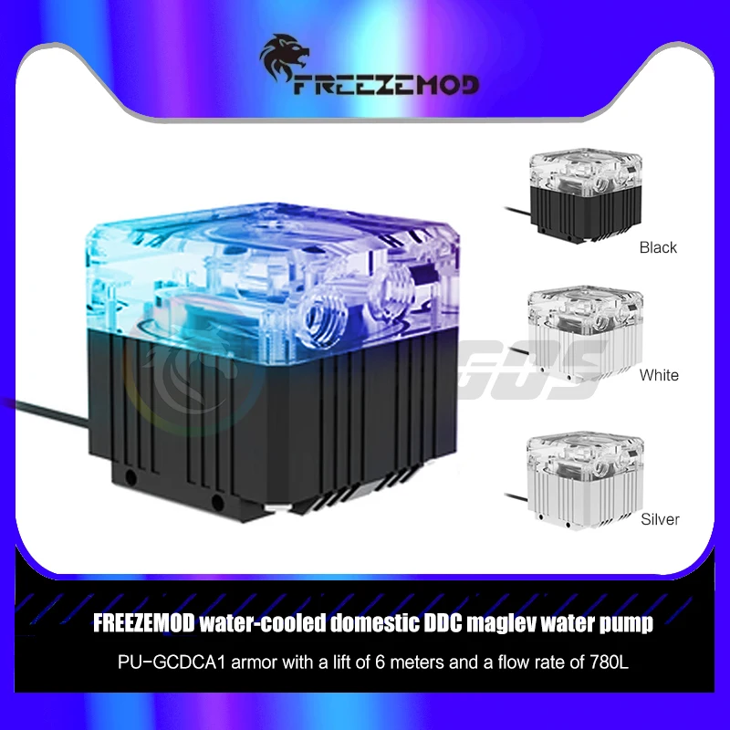 

FREEZEMOD DDC Pump DC12V 18W Maximum Flow Lift 6 Meters 780L/H Radiator Support Combo Reservoir PWM Speed Control PU-GCDCA1