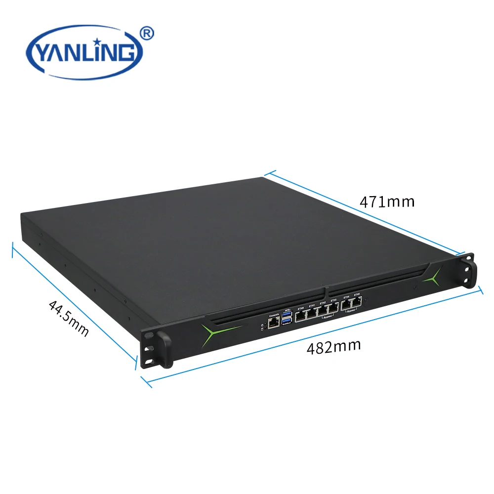 OEM 전신제조사 알더레이크 I5 12400 프로세서 Pfsense 미니 방화벽 서버 6개의 I210AT 1000M LAN 포트 탑재 저가 판매