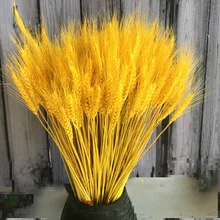 50PCs Real Wheat Ear Flower Ornaments Natural Dried Flowers Bouquet Wedding Decoration for Party Easter Home Decor DIY Craft
