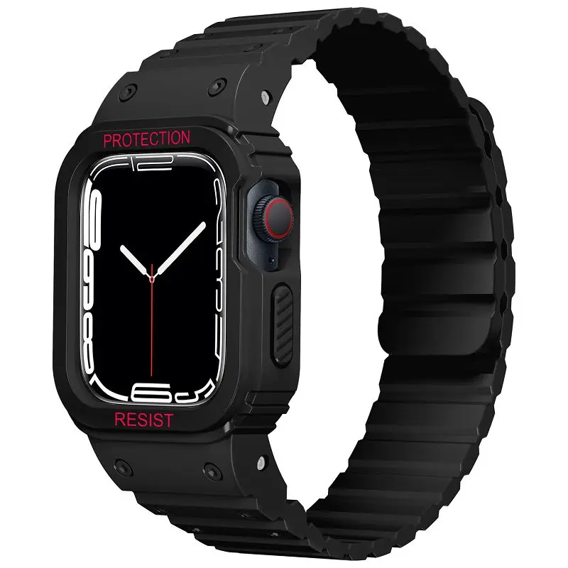 Magnetic Sport Silicone Strap with Protective Case