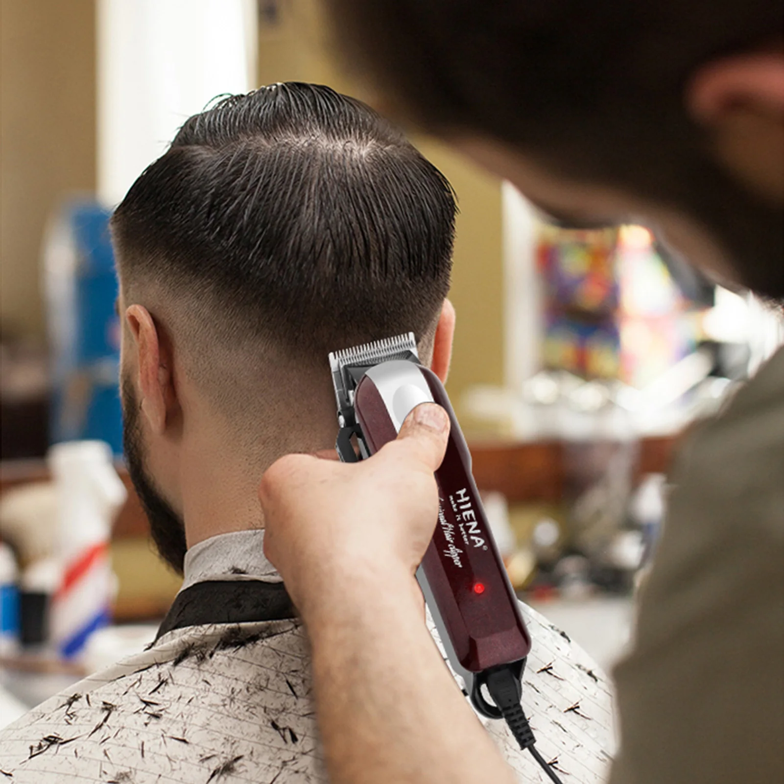 HIENA Tagliacapelli professionale per barbiere Tagliacapelli elettrico senza fili Tagliacapelli elettrico Tagliacapelli potente Rasoio da barba_voghion.com