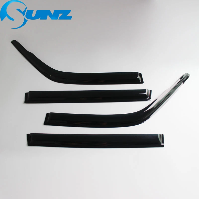 Car Window Visor Car Window Deflectors Side Window Deflector For Nissan Patrol Y61 1998-2004 Door Visor Weather Shields Sun Rain Guards SUNZ