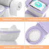 Real Feel Potty in Baby Size, Toddler Potty Training Toilet, Lifelike Flushing Sound with Wet Wipes Storage 6