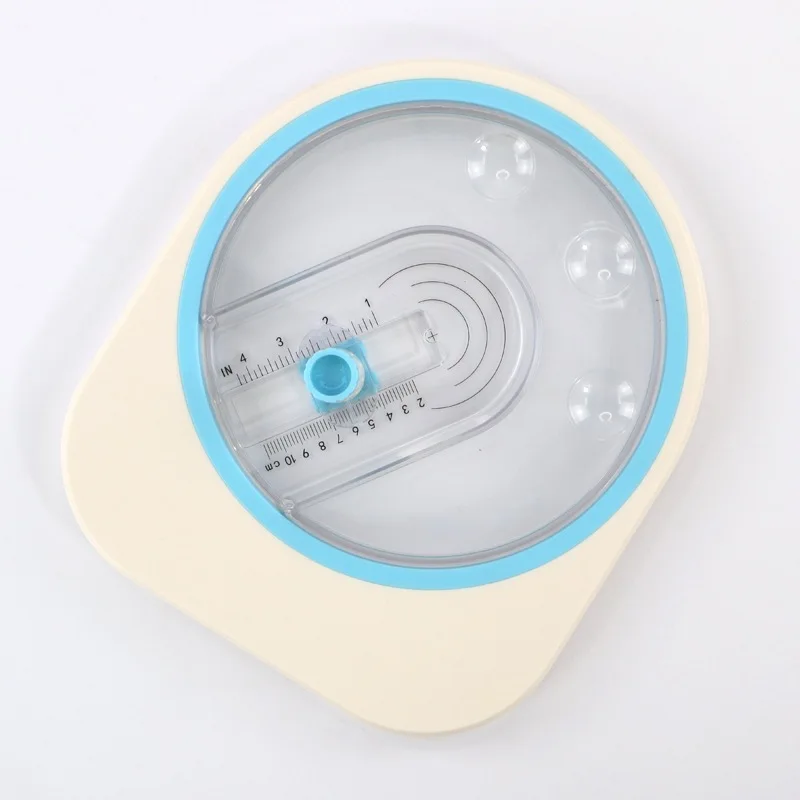 360 ° Taglierina per Angoli Arrotondati, Mini Taglierina Manuale Rotante per Carta, Perforatore per Immagini Rotonde - immagine 5