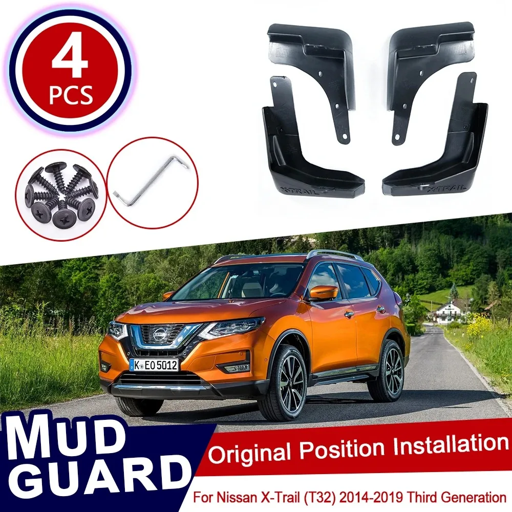 

for Nissan X-Trail T32 2014~2019 X Trail XTrail Car Mud Flaps Mudguard Splash Guards Fender Mudflaps Accessories 2015 2016 2017