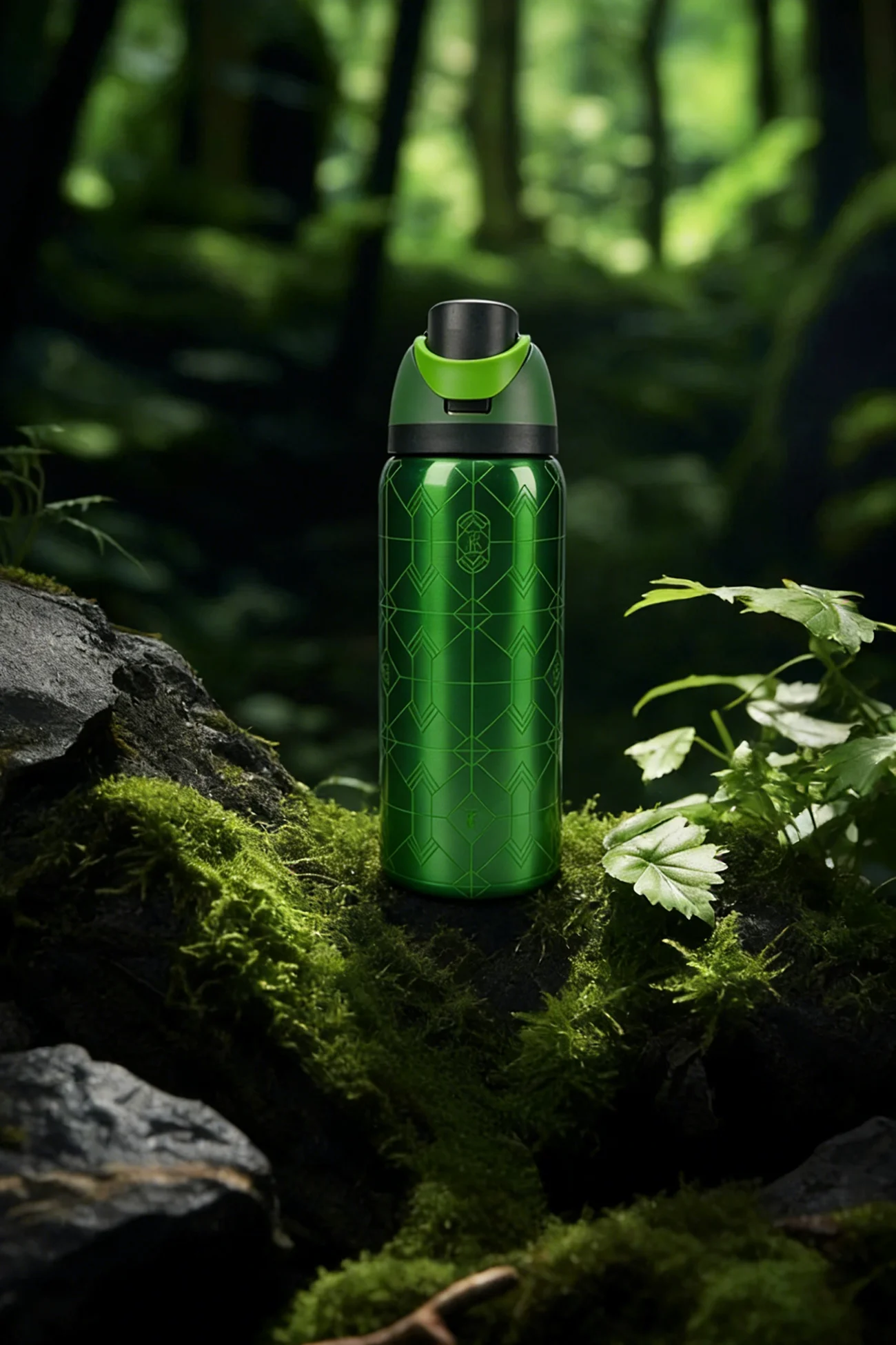Owalaa emerald flash 32oz/945ml stainless steel insulated water bottle with straw,for daily sports outdoor,perfect gift