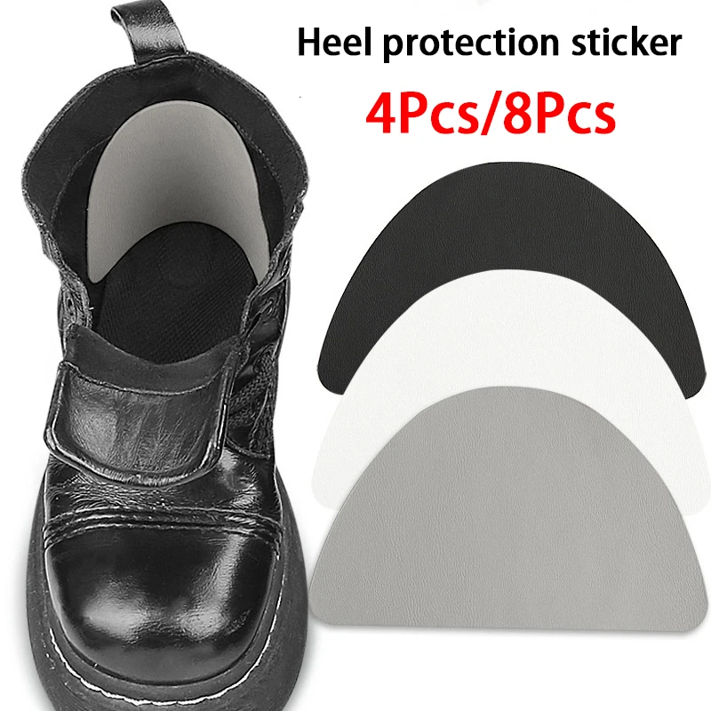 Heel Protector Self-adhesive Athletic Shoes Heel Broken Leather Repair Subsidy 4Pcs/8Pcs