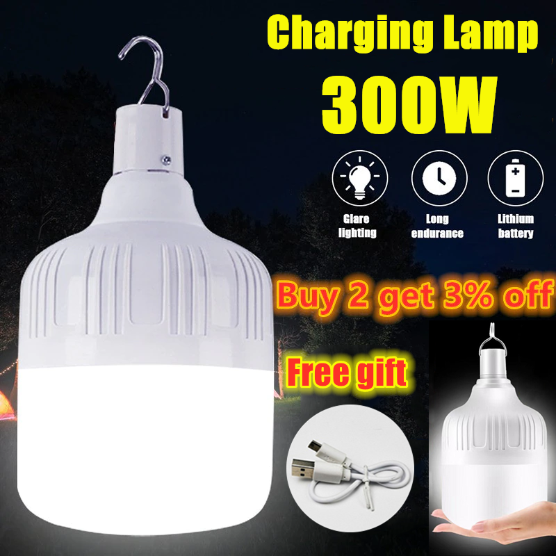 ZK40 Portable Emergency Lights USB Rechargeable LED Lantern Hook Outdoor Adjustable Tent Lamp BBQ fishing Camping Lighting Bulb