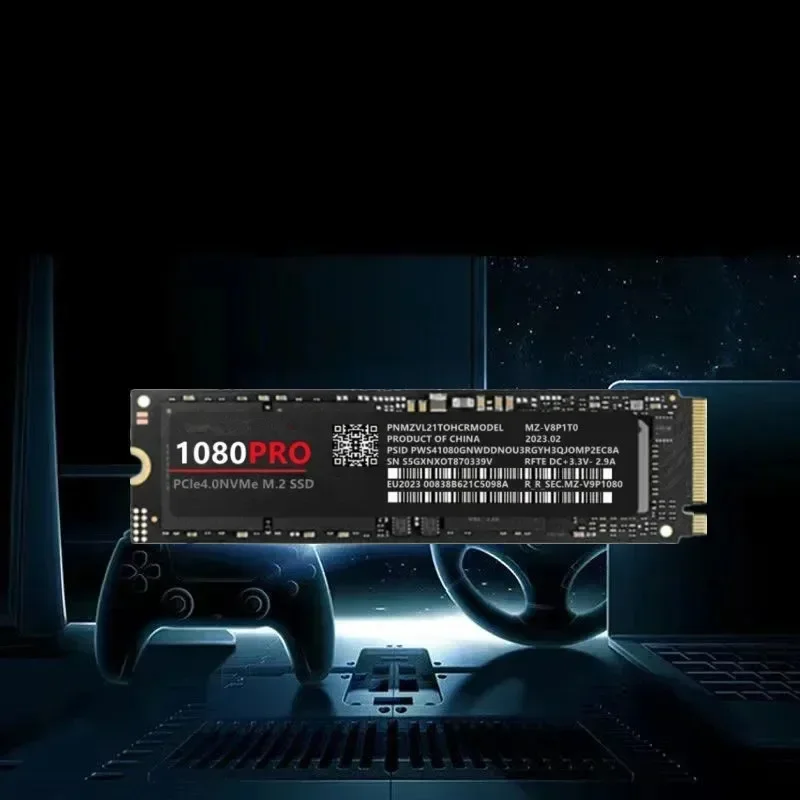 데스크탑 PS5 게이밍 PC용 오리지널 내장 하드 드라이브, 솔리드 스테이트 하드 디스크, NVME 2.0 Pcie 4TB NGFF M.2 SSD 게임, 1080PRO