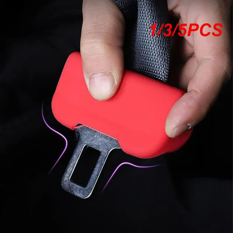 

1/3/5PCS Safety Belt Anti-collision Protective Sleeve Practical Portable Durable Environmentally Silicone Materials Seat Belt