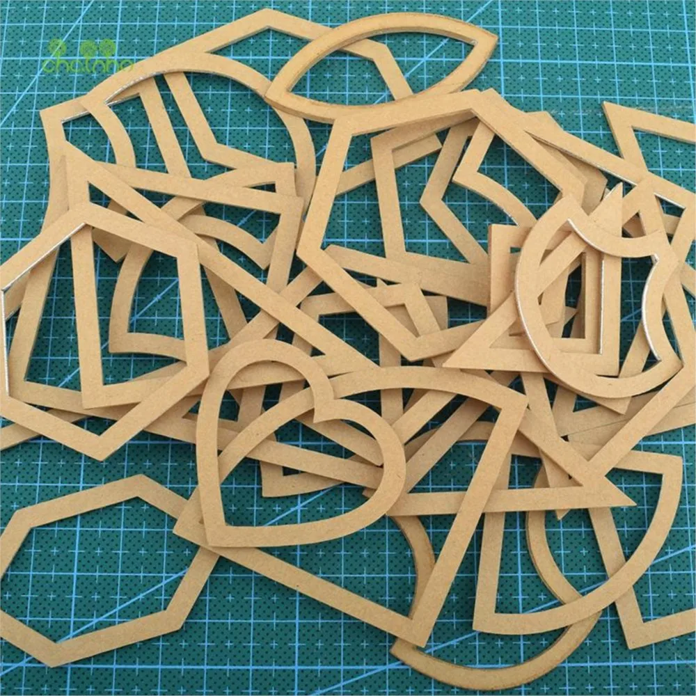 Chainho,Mixed Acrylic Quilting Templates Accessories Set, DIY Tools,Special For Patchwork Quilting & Sewing,54pcs/bag,TL06