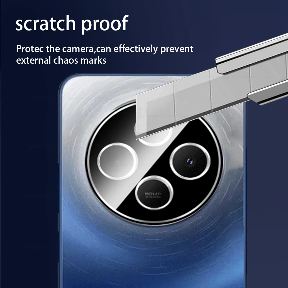 Dual Pack Black 3D Curved Tempered Glass Camera Lens Protector Case