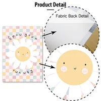 Cute Rainbow Flower Face Cloud Girl Power Nursery Wall Art Canvas Painting Posters And Prints Wall Pictures Baby Kids Room Decor 4