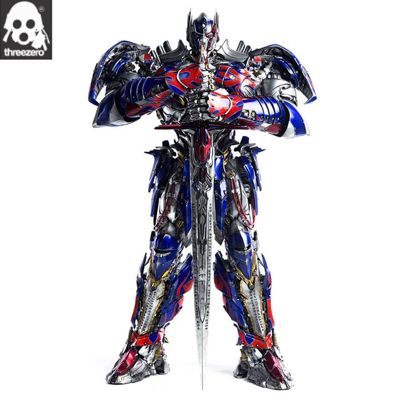 

Takara Tomy Threezero Transformers : The Last Knight Premium Optimus Prime (Deluxe Edition) Action Figure Collectible Robot Toys