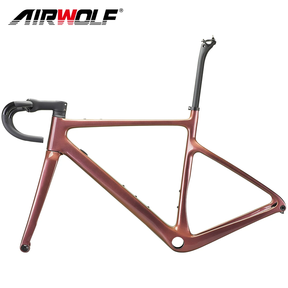 700*40C Full Carbon Bike Gravel Frame A5 Bicycle Cyclocross Frame Road Gravel Handlebar Stem bicycle parts,bicycle frame