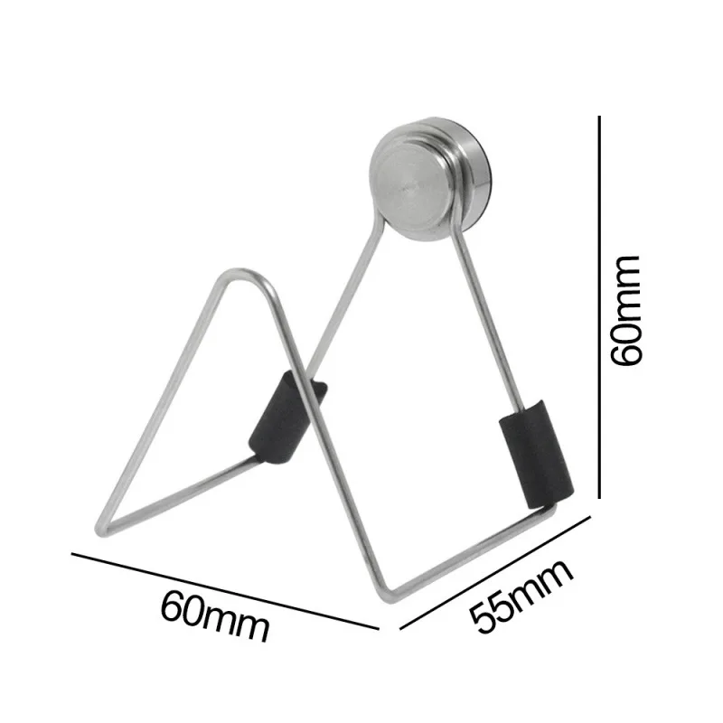 Magnetic Sponge Holder for Kitchen Sink Caddy Stainless Steel No Drilling with Adhesives Waterproof Quick Drying Accessories 2