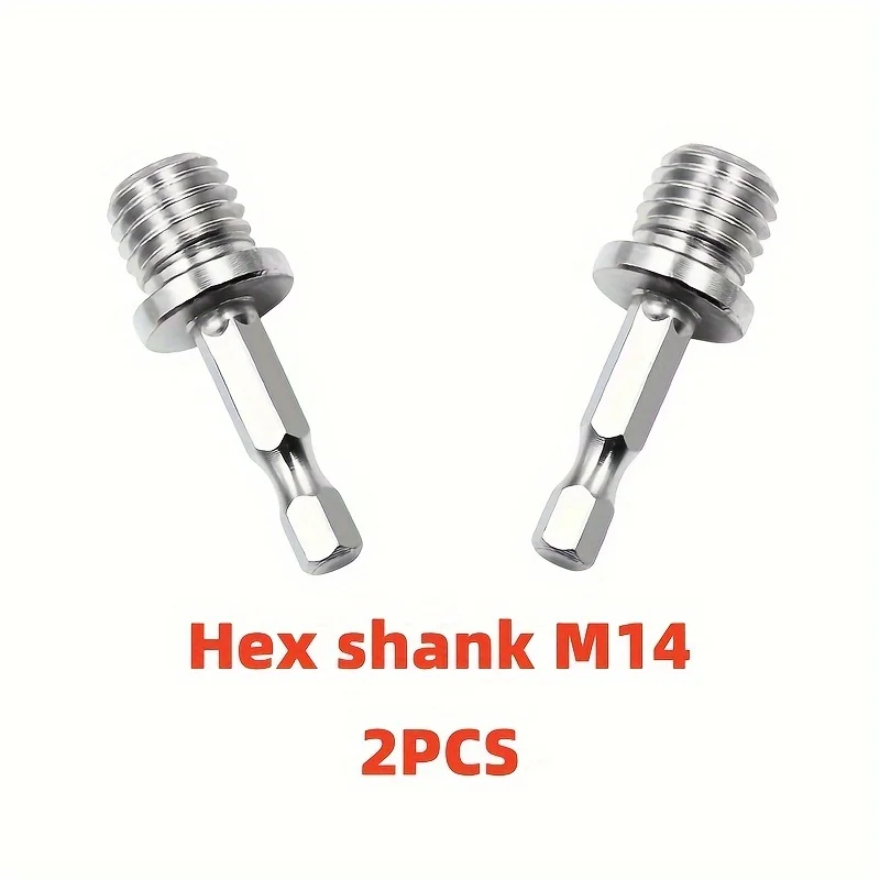 2pcs Outer Conversion Rod M10+M14 Hex Socket Adapter Converter Impact Power Drill Sockets Adapter Chuck Hex Shank Converter