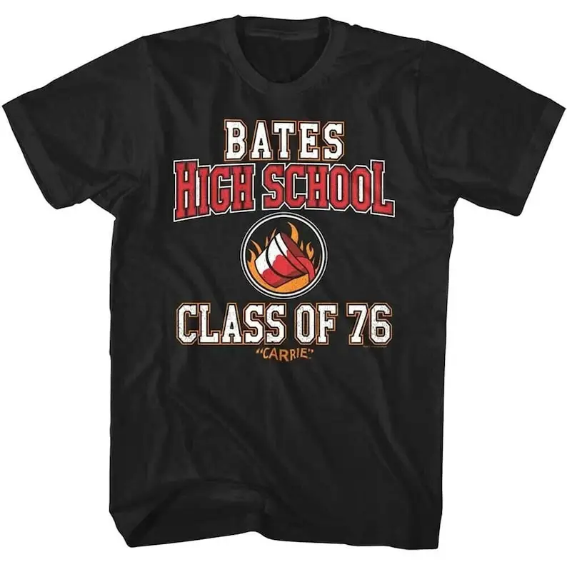 

Carrie T-Shirt Bates High School Class of 76 Prom Graphic Tees