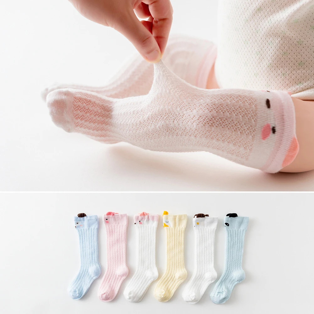 Summer New Hollow Tube Children Socks Infant Baby Socks Three-dimensional Cartoon Anti-mosquito Kids Sock 0-3 Years