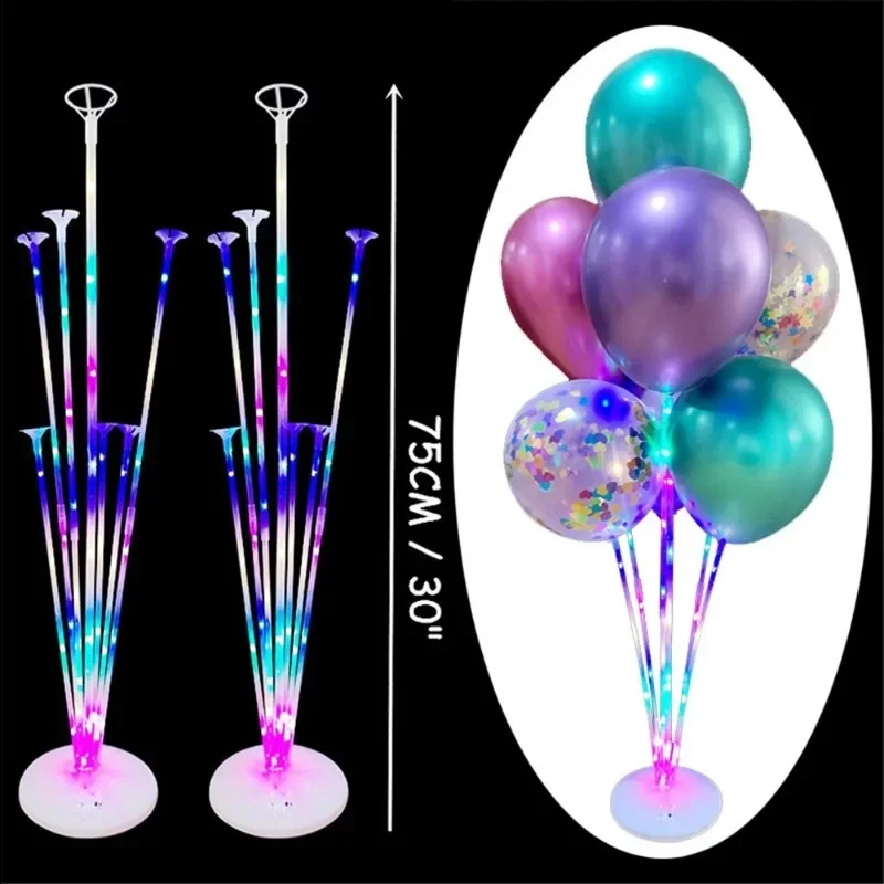 

1Set Led Light Balloon Stand Holder Kids Birthday Christmas Party Balloon Stick Wedding Decor Balloons Decoration
