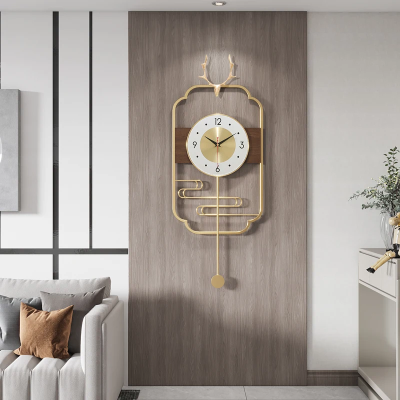 Decorative Large Wall Clock Modern Design Silent Electronic Kitchen