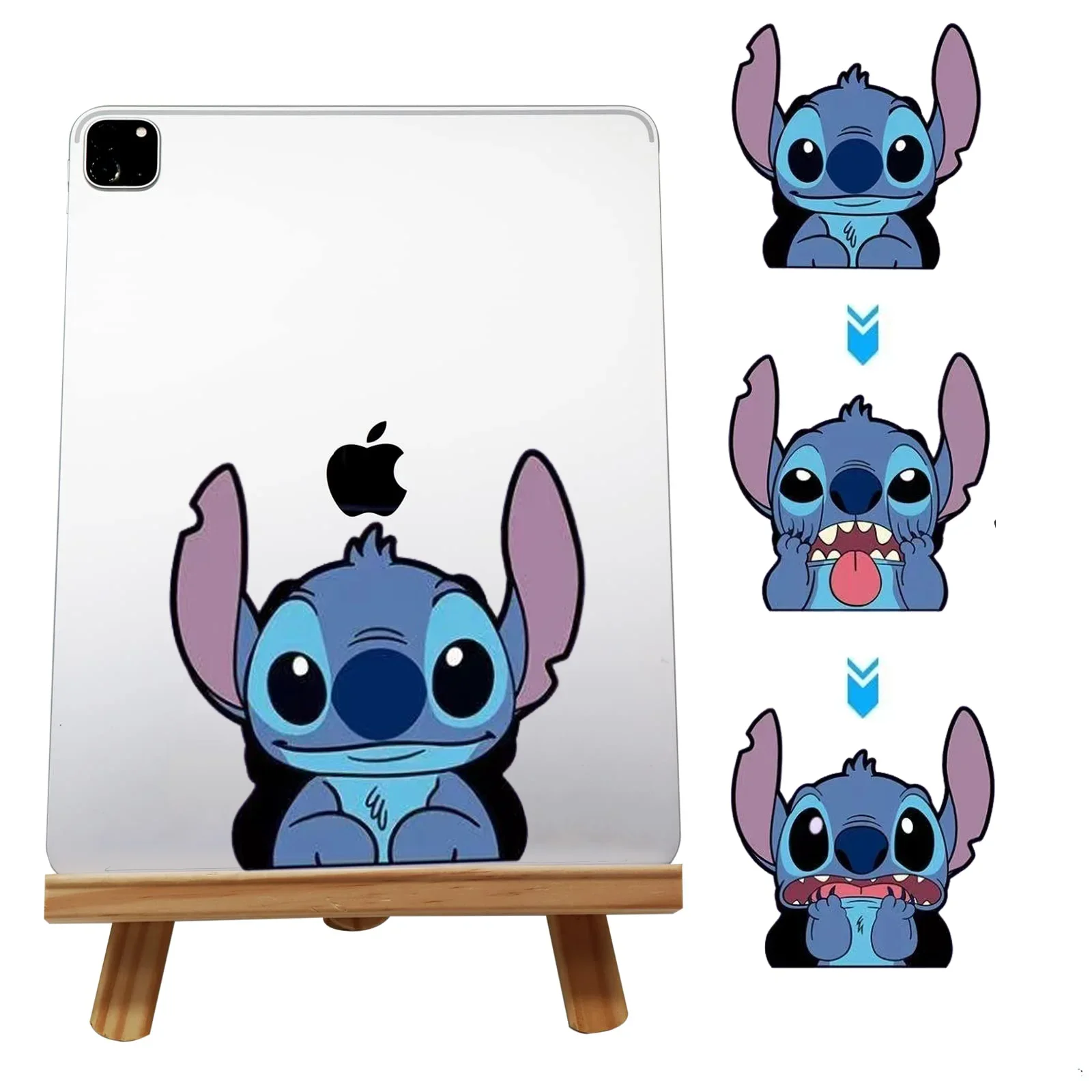 

Lilo Stitch Motion/Moving Adhesive Peeker 3D Change Lenticular Collection Holography Sticker Disney Anime Stitch for Car Gift