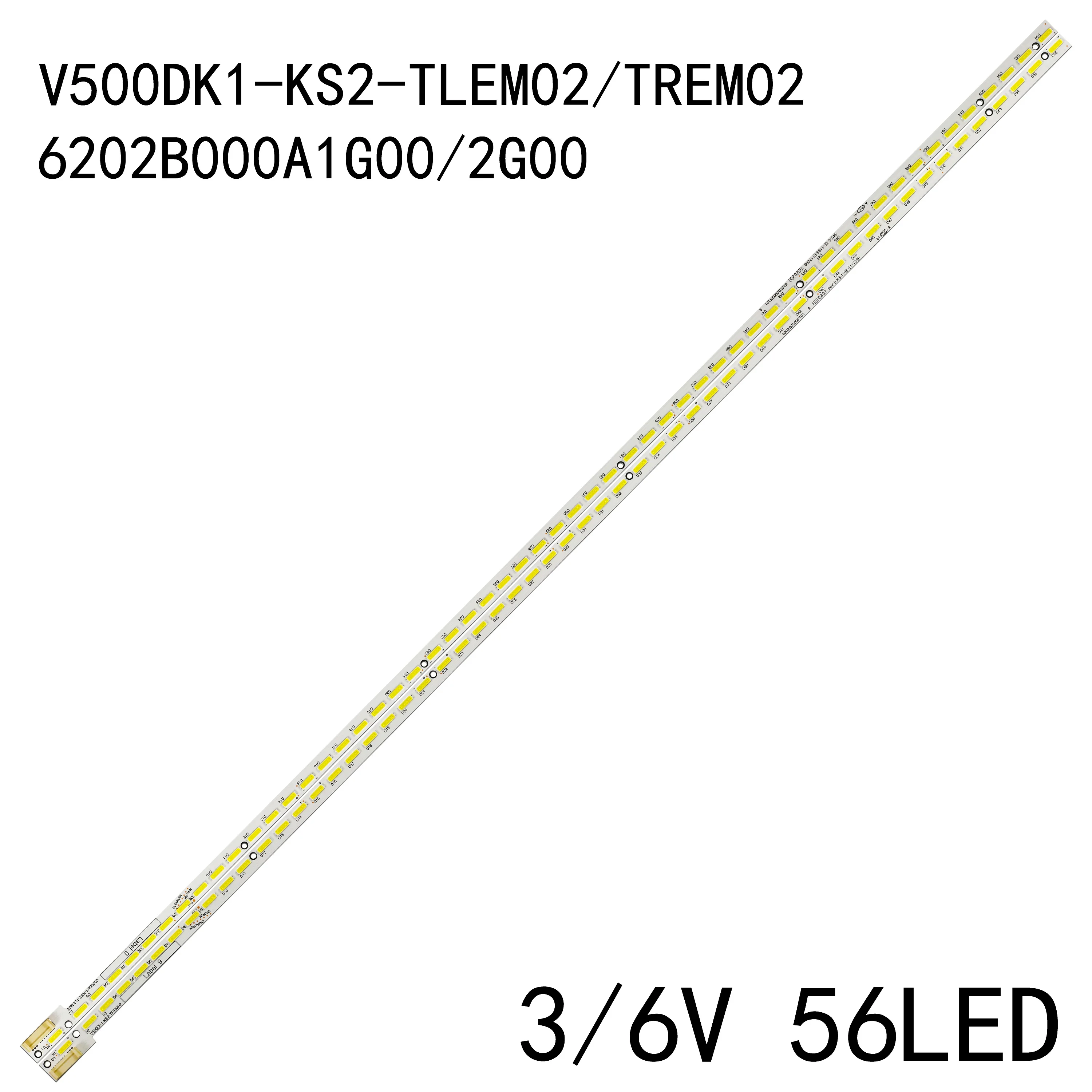 Kit 2 Barras De Led Compatível Tv Un65au8000 Un65cu8000 Novo | Frete grátis
