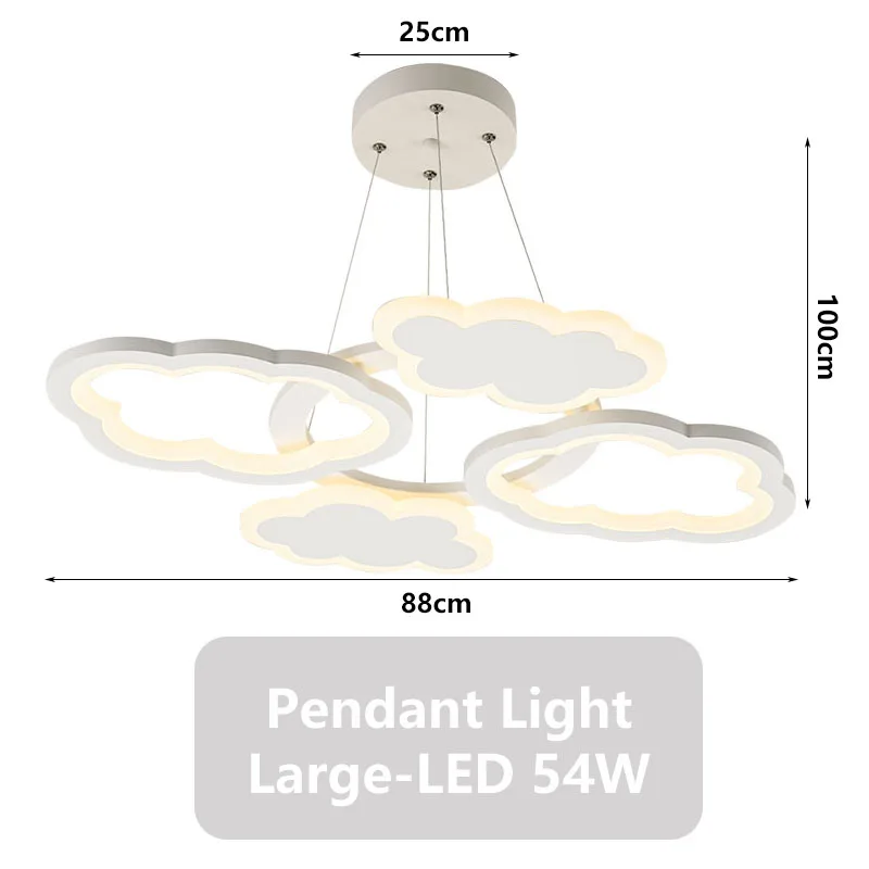 black and gold chandelier Remote Control White Cloud Chandelier Lamp for Bedroom Children Kids Bedroom Hanging Pendant Lights Ceiling Lamps Kids Lighting kitchen chandelier Chandeliers