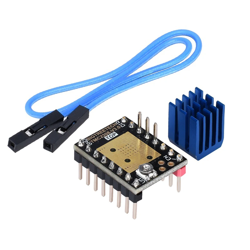 Silent Motor Driver 3D Printer Parts Replacement for BIGTREETECH TMC2208 V3 0 Stepper Motor  UART Mode tmc2209 v1 2 motor driven ultra silent high current uart mode 256 subdivision step dir dan uart for 3d printer accessory