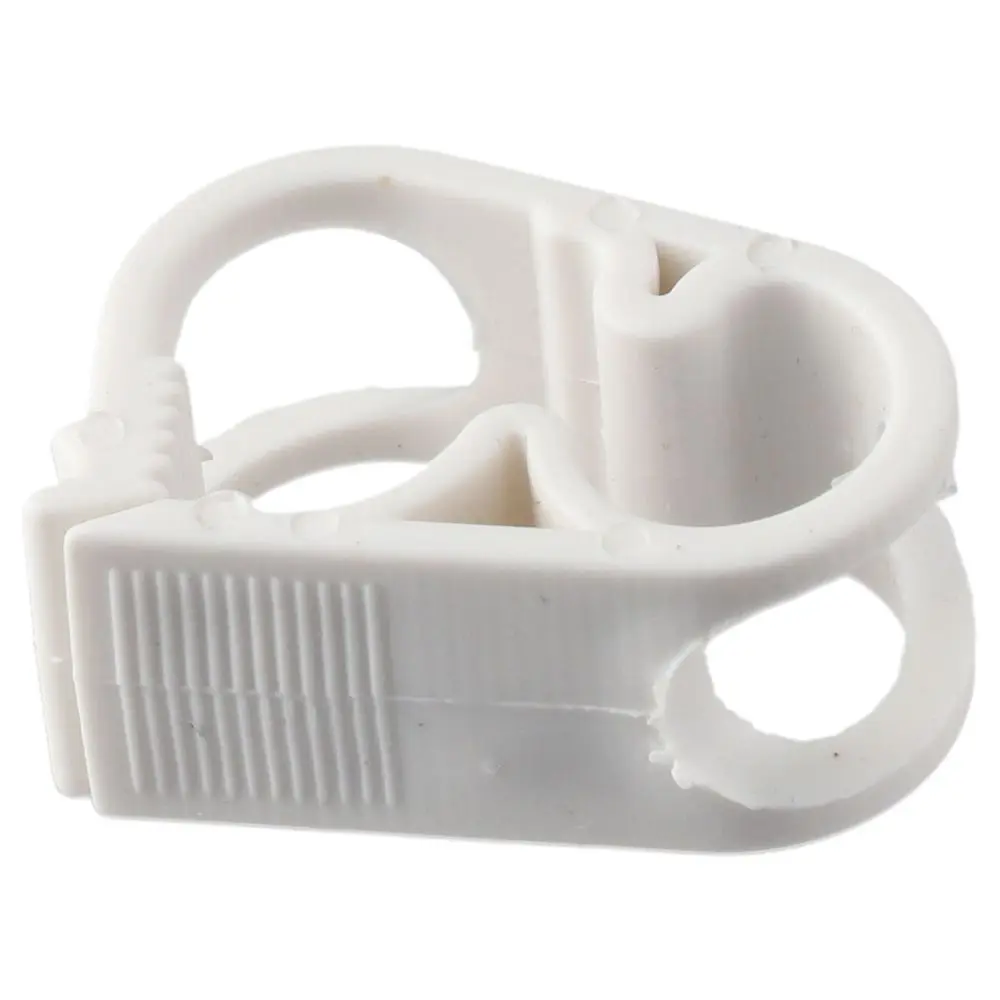 10PCS 6~12mm/1/4"~1/2" Plastic Tubing Clamps Plastic White Laboratory Pinch Valve Adjustable Tube Clamp Infusion Bottle