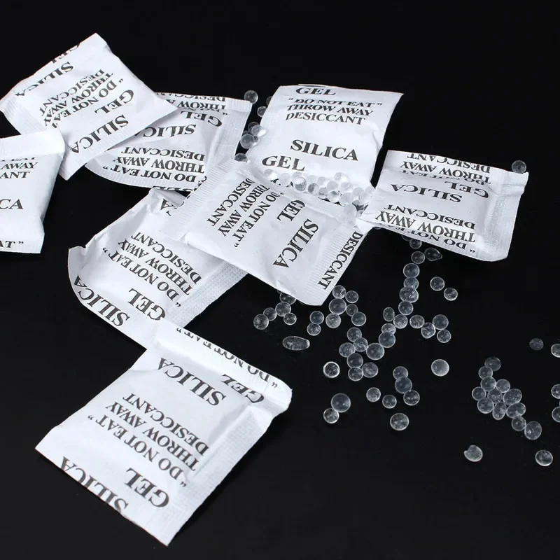 50Packs Non-Toxic Silica Gel Desiccant Damp Moisture Absorber Dehumidifier For Room Clothes Food Storage silica gel desiccant moisture absorber